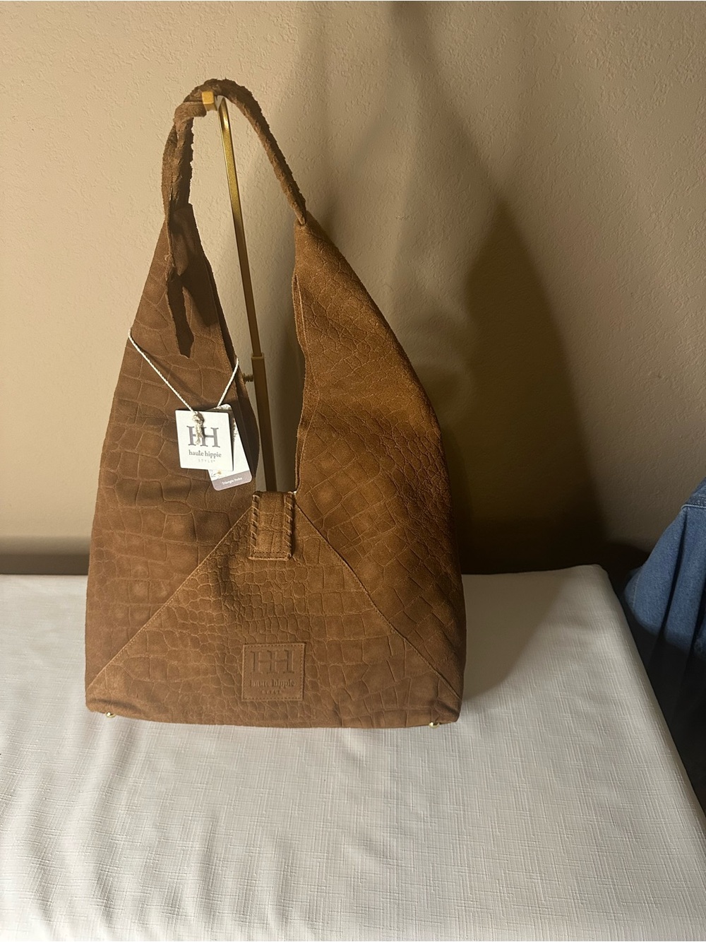 Haute Hippie Hobo Shoulder Bag in Cognac NWT